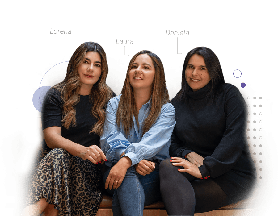 Laura, Lorena y Daniela